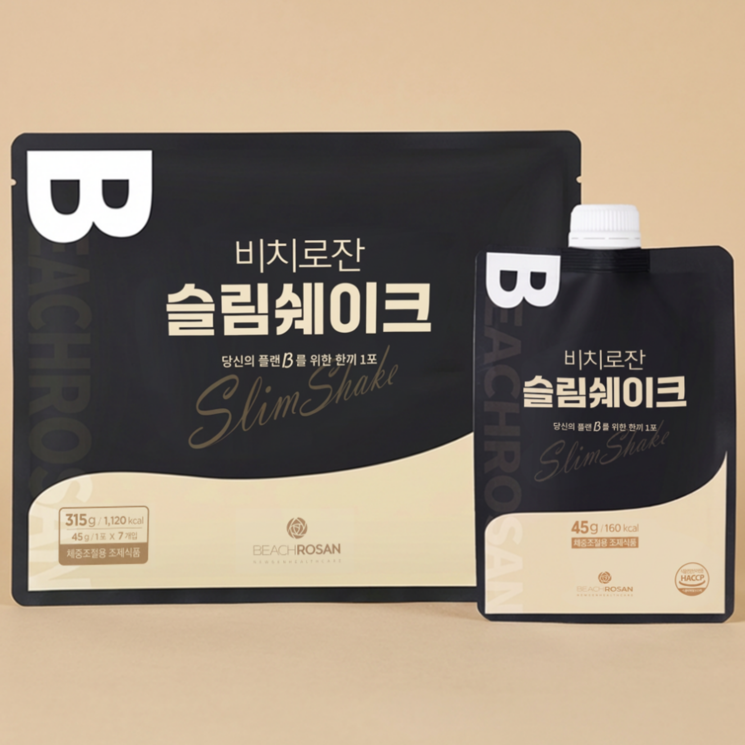 비치로잔 슬림쉐이크 곡물맛/체중조절용 조제식품/식사대용쉐이크/ 7개입